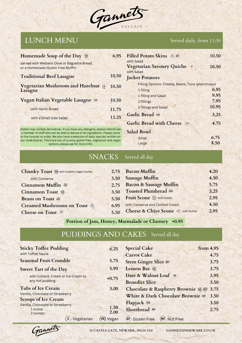 Menu Gannets Daycafé & Bistrot-3