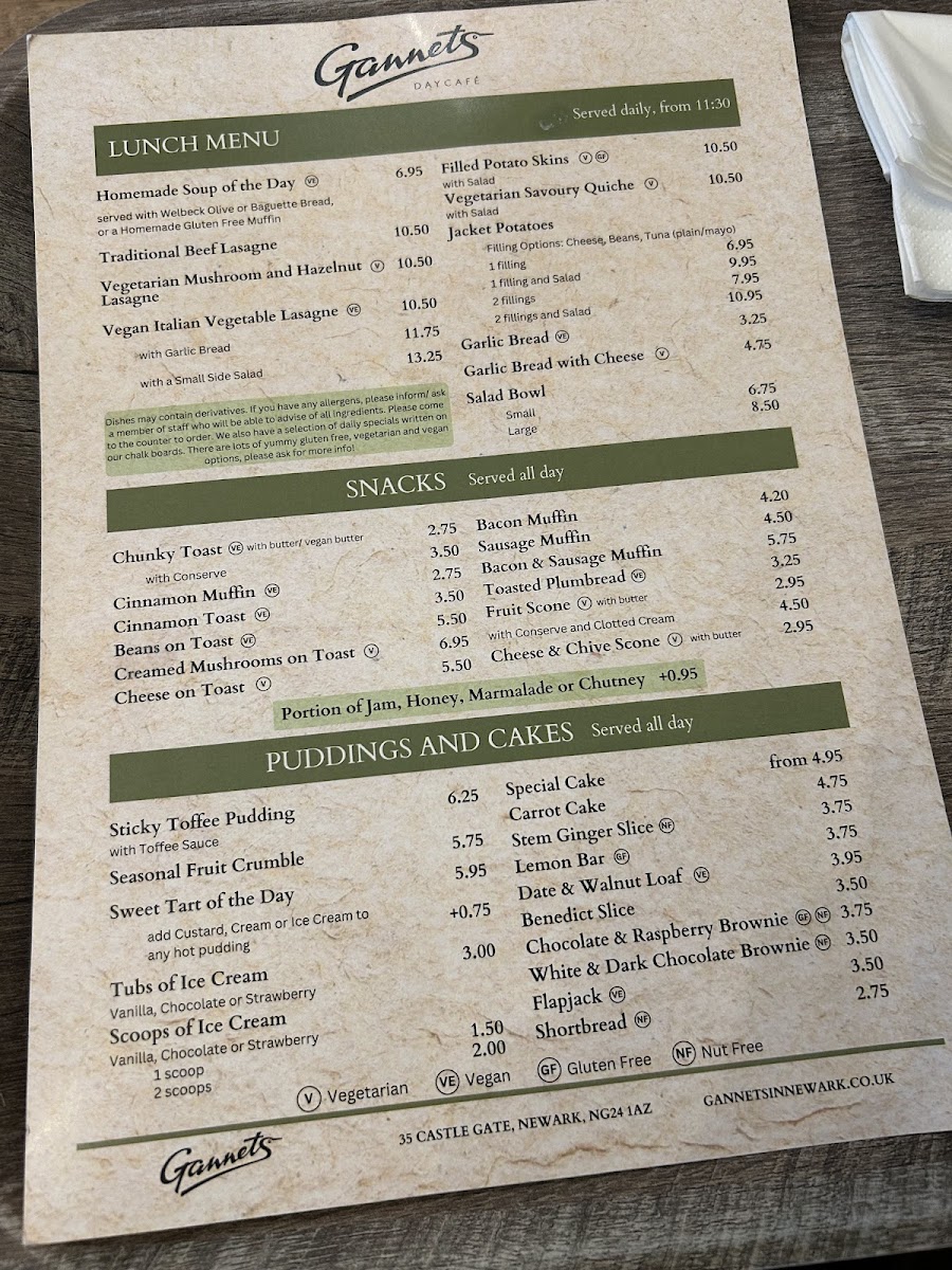 Menu Gannets Daycafé & Bistrot-4